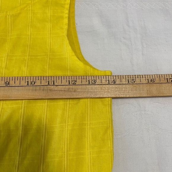 GAP Kids‎ Button Front Yellow Sleeveless Sun Dress Size Large (10) - Picture 8 of 9